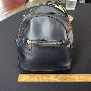 Black backpack Purse